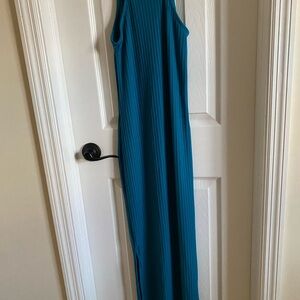 Hot Kiss Teal Maxi Dress